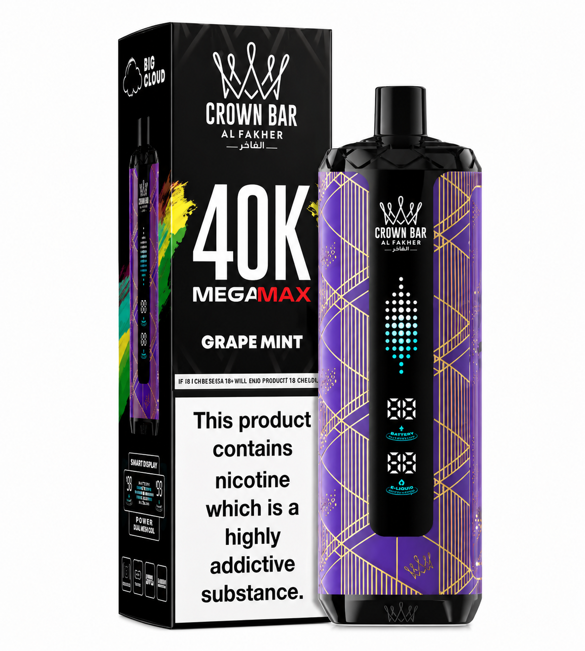 Alfakher 40k Mega Max Grape Mint